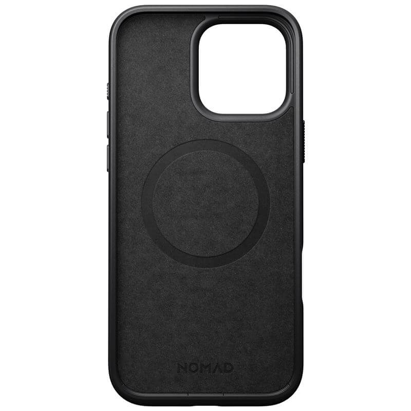 Magsafe Калъф от Естествена Кожа за iPhone 16 Pro, Nomad Modern Leather Case, Черен (5)