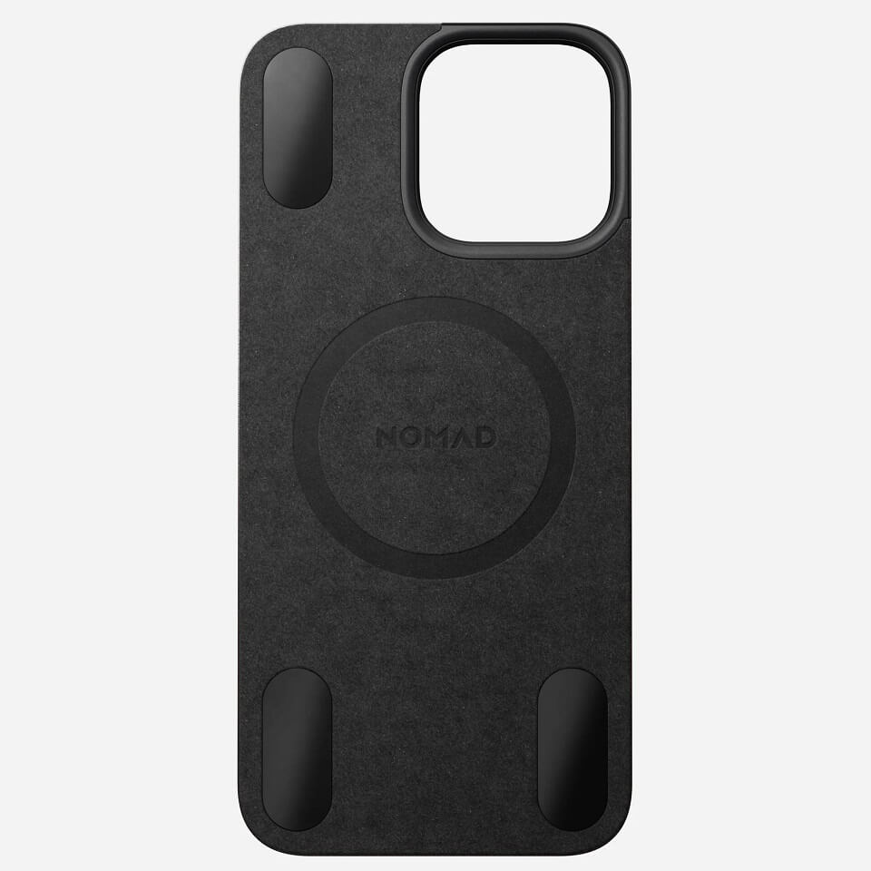 Magsafe Кожен Калъф-Подложка за iPhone 16 Pro Max, Nomad Leather Back Case, Черен (6)