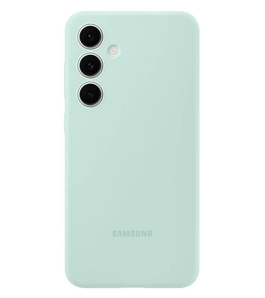 Оригинален Силиконов Калъф за Samsung S24 FE, Silicone Case EF-PS721CMEGWW, Зелен