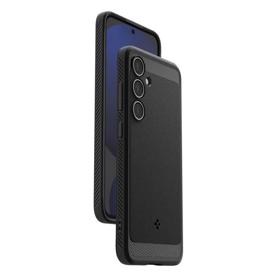 Противоударен Силиконов Калъф за Samsung S24 FE, Spigen Rugged Armor Case, Черен (8)