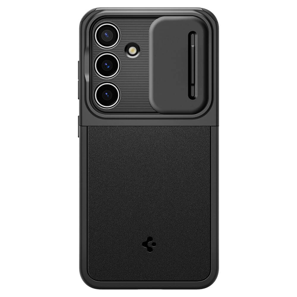 Калъф с Камерен Предпазител за Samsung S24 FE, Spigen Optik Armor Case, Черен (3)