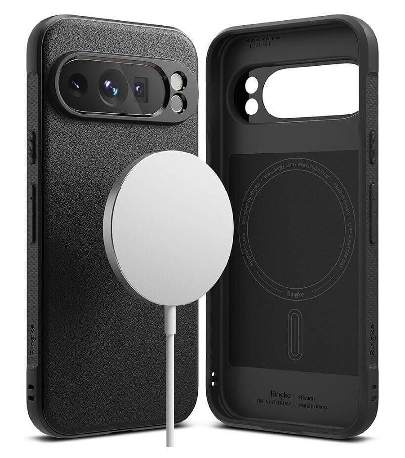 Magsafe Силиконов Калъф за Google Pixel 9 Pro, Ringke Onyx Case, Черен