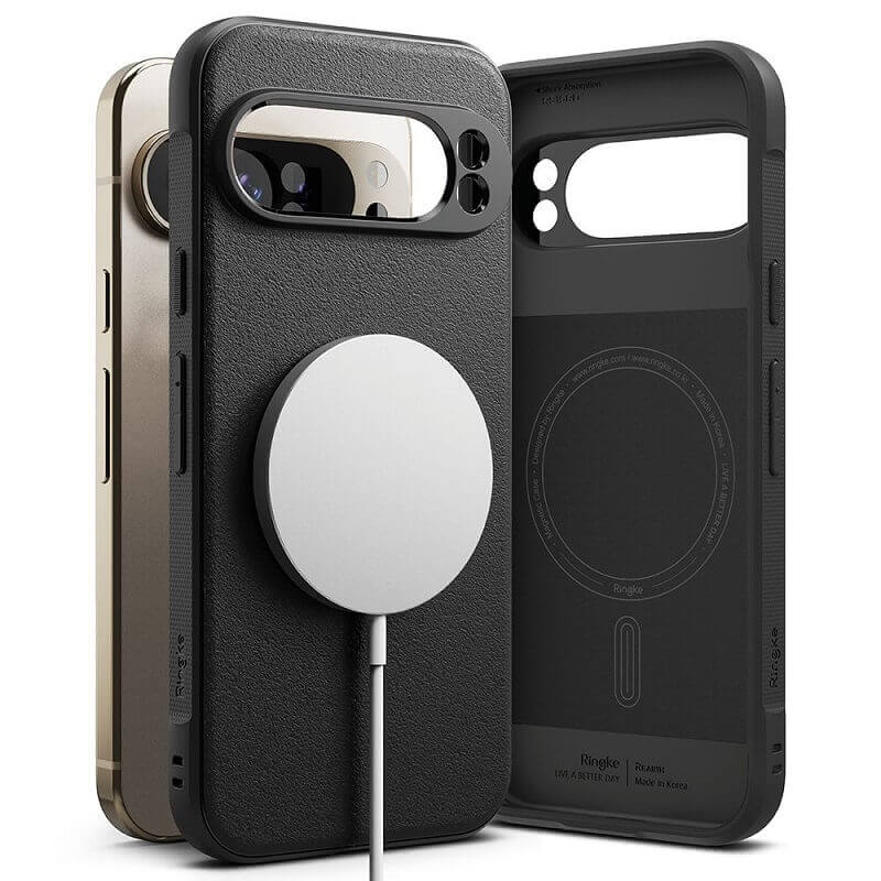 Magsafe Силиконов Калъф за Google Pixel 9 Pro XL, Ringke Onyx Case, Черен (3)
