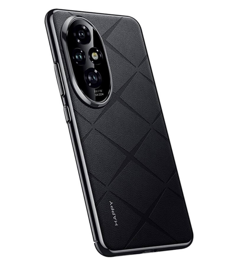 Кожен Калъф за Honor 200, Slim Leather Case, Черен