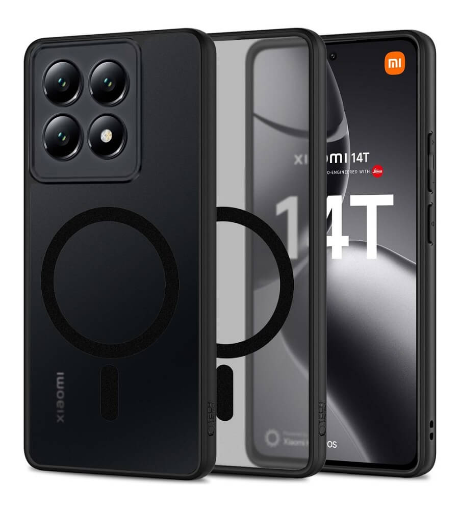 Magsafe Калъф за Xiaomi 14T, Tech-Protect MagMat Case, Черен