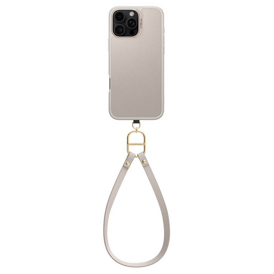 Magsafe Кожен Калъф с Връзки за iPhone 16 Pro, Spigen Cyrill Kajuk Classic Charm, Бежов (2)