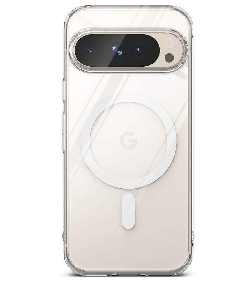 Magsafe Калъф за Google Pixel 9 Pro/ 9, Ringke Fusion Magnetic Case, Прозрачен (3)