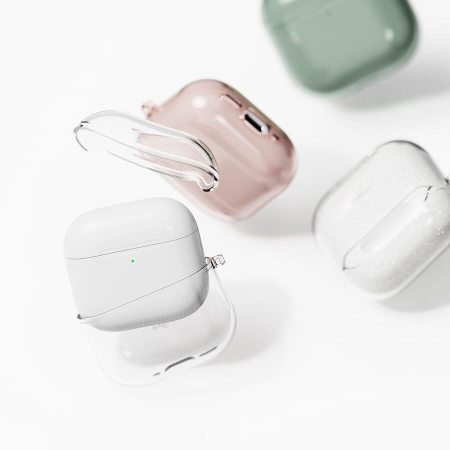 Калъф за Apple Airpods 4, Ringke Air Glitter Case, Прозрачен (4)