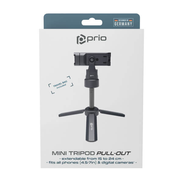Трипод-Статив, Prio Mini Tripod Pull-Out, Черен (8)