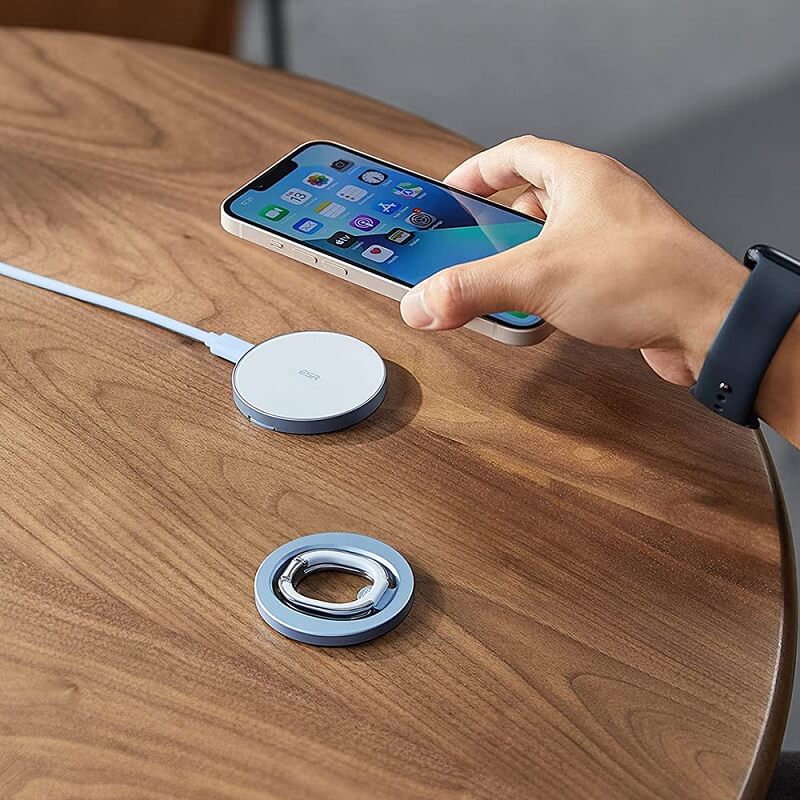 Magsafe Поставка-Пръстен, ESR Magsafe Stand, Сребрист (3)