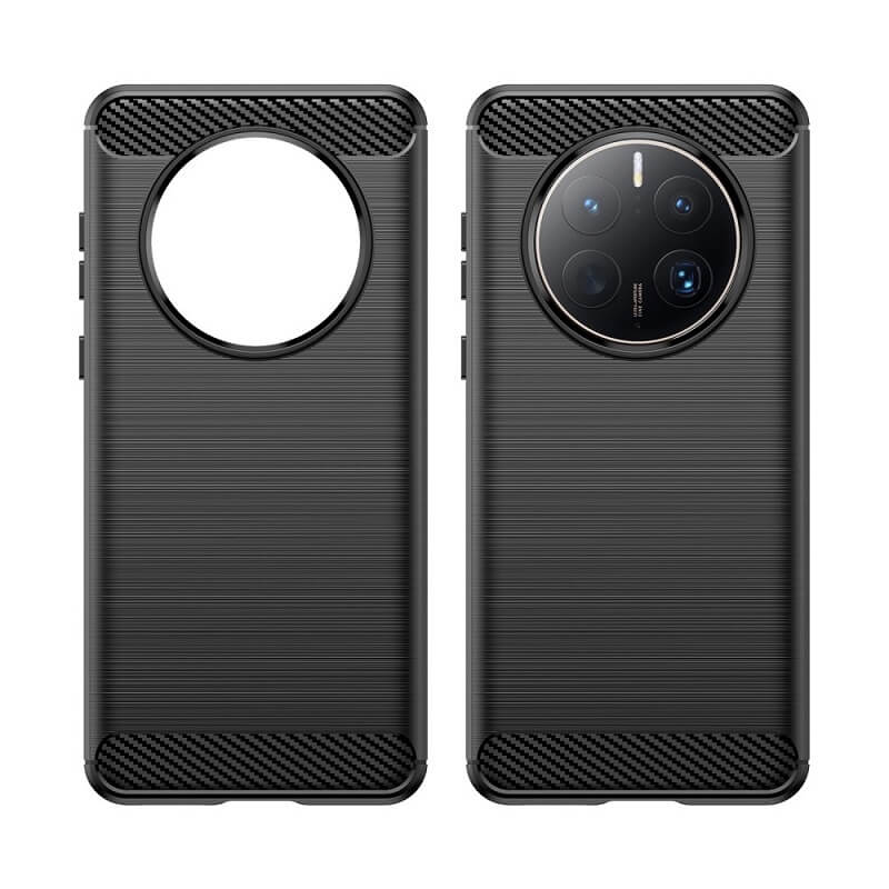 Противоударен Калъф за Huawei Mate 50 Pro, Premium Carbon Case, Черен (7)