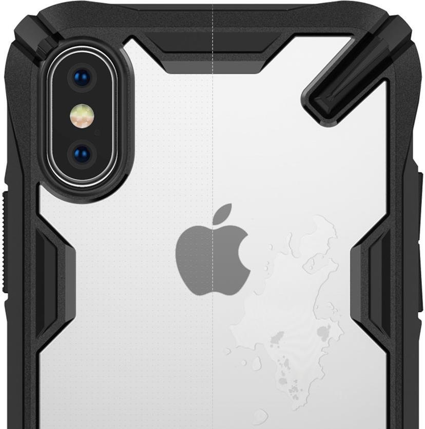 Противоударен Хибриден Калъф за iPhone XS/X, Ringke Fusion X Case, Черен (2)