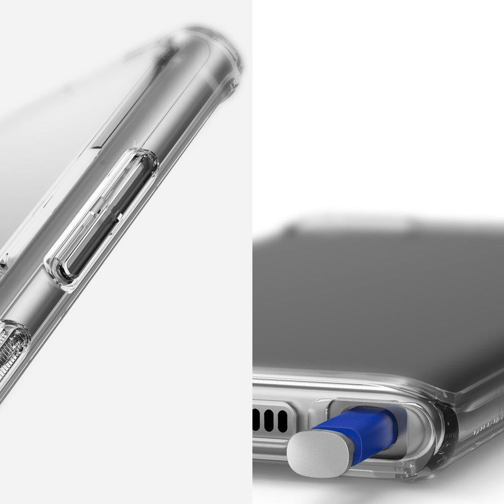 Противоударен Хибриден Калъф за Samsung Note 10 Plus, Ringke Fusion Case, Прозрачен (4)