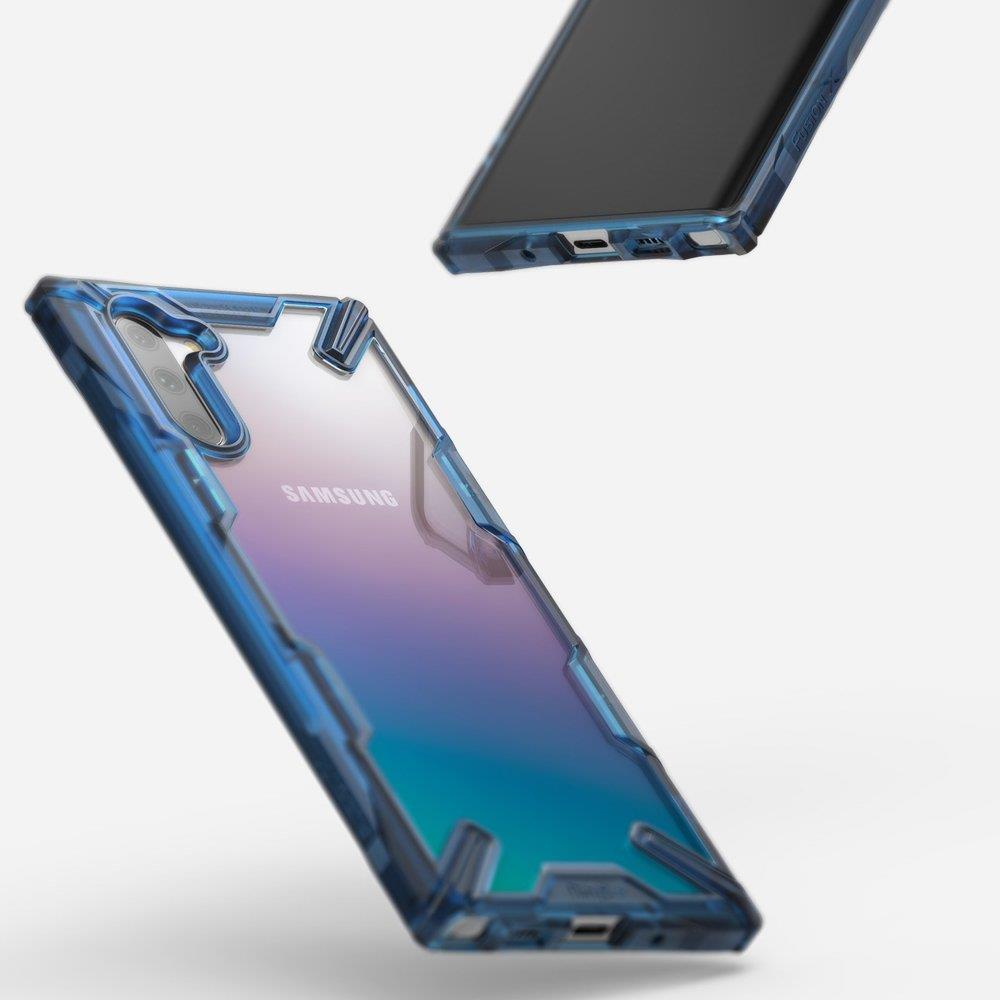 Противоударен Хибриден Калъф за Samsung Note 10, Ringke Fusion X Case, Син (2)