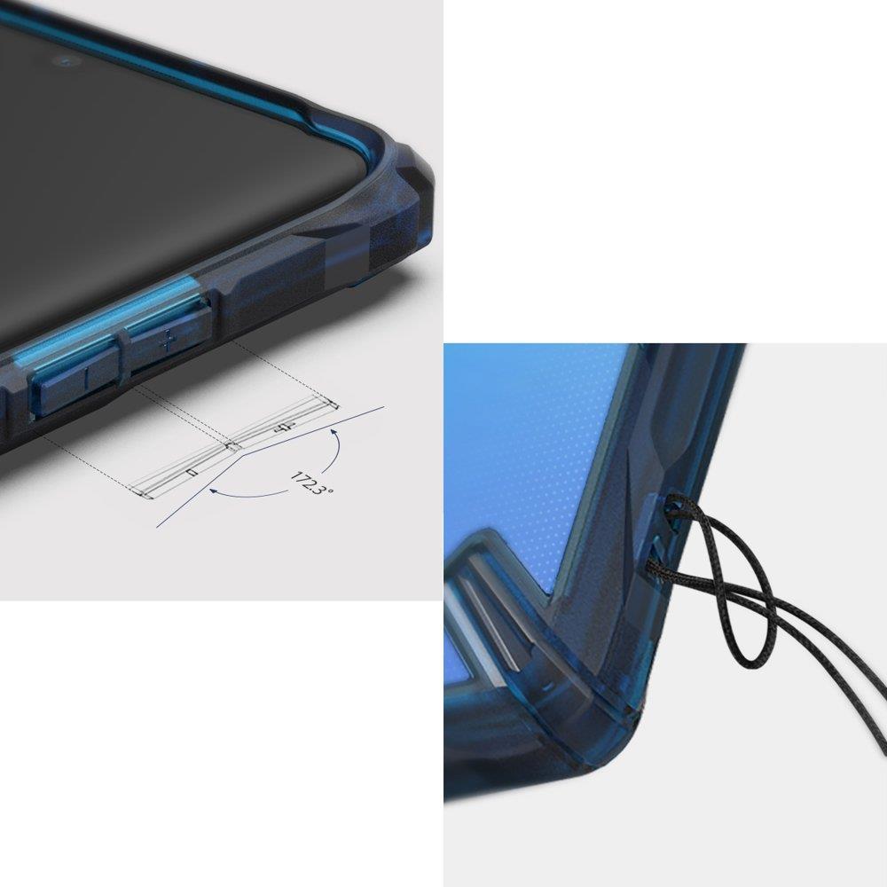 Противоударен Хибриден Калъф за Huawei P30 Pro, Ringke Fusion X Case, Син (8)