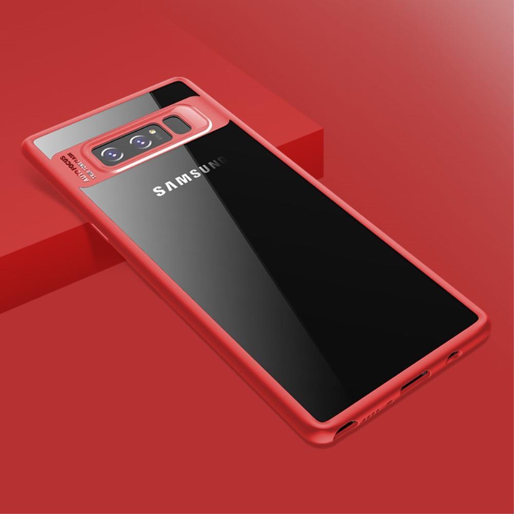 Противоударен Хибриден Калъф за Samsung Note 8, Rock Clarity Case, Червен (2)