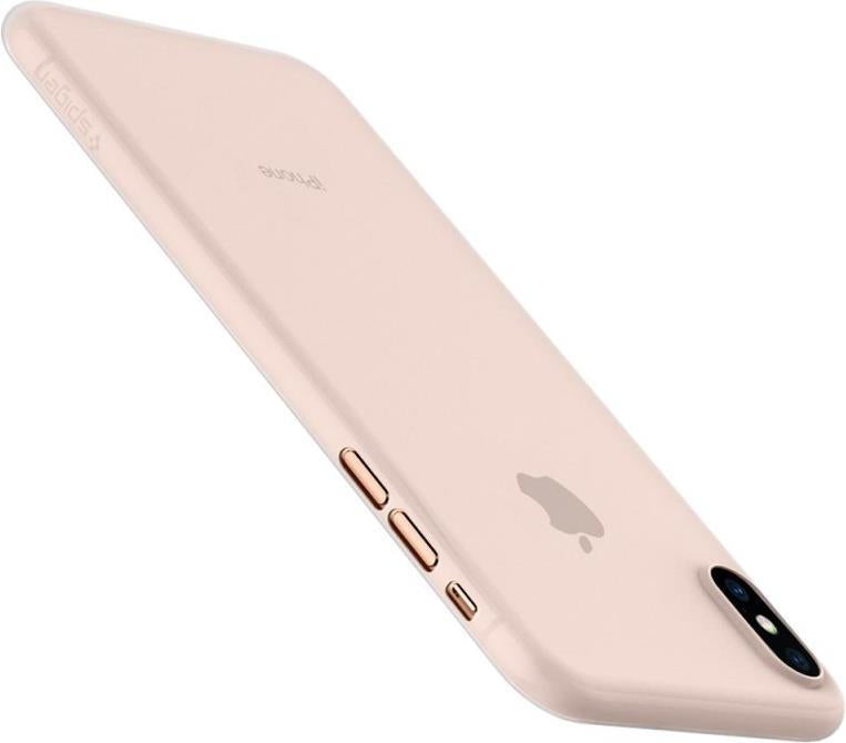 Тънък Калъф за iPhone XS Max, Spigen Air Skin Case, Бял (5)