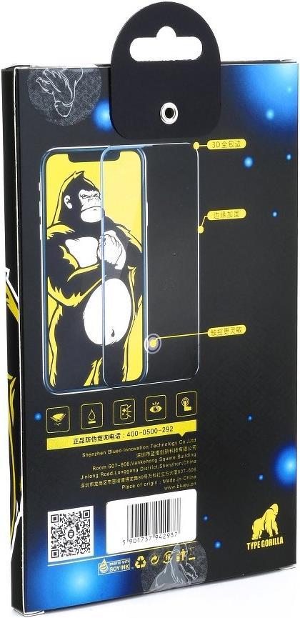 Удароустойчив Протектор за Samsung S7, Gorilla 3D Silicone Glass, Черен (5)