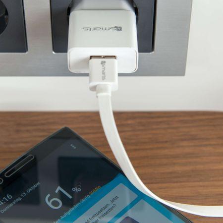 Зарядно за iPhone, 4Smarts 220v Powerplug 1a, Бял (5)