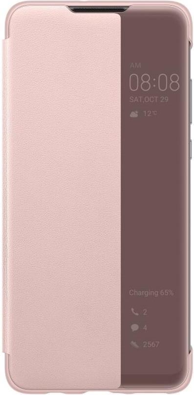 Оригинален Активен Калъф за Huawei P30 Lite Smart View Book Case, Розов