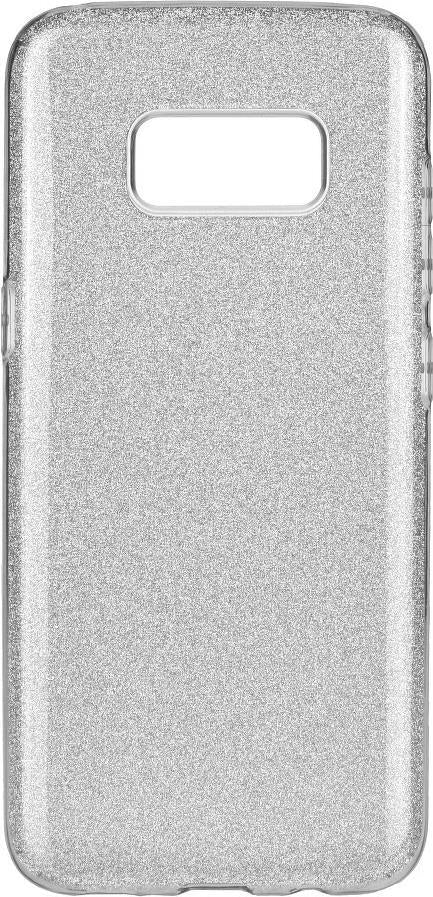 Блестящ Силиконов Калъф за Samsung S10, Forcell Shining Case, Сребрист (2)