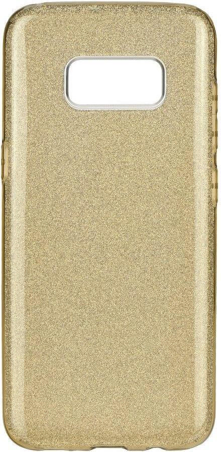 Блестящ Силиконов Калъф за Samsung S6, Forcell Shining Case, Златист