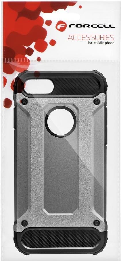 Противоударен Хибриден Калъф за LG K10 2017, Forcell Armor Case, Сив (4)