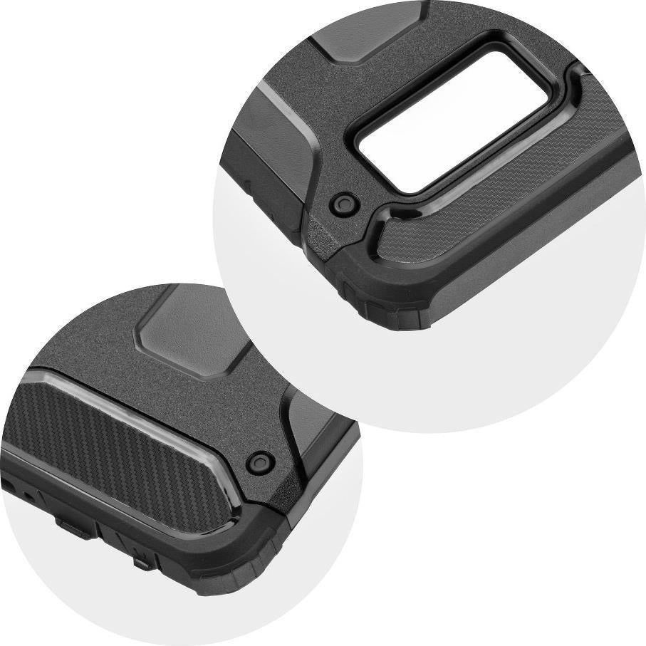 Противоударен Хибриден Калъф за Samsung S7, Forcell Armor Case, Черен (2)