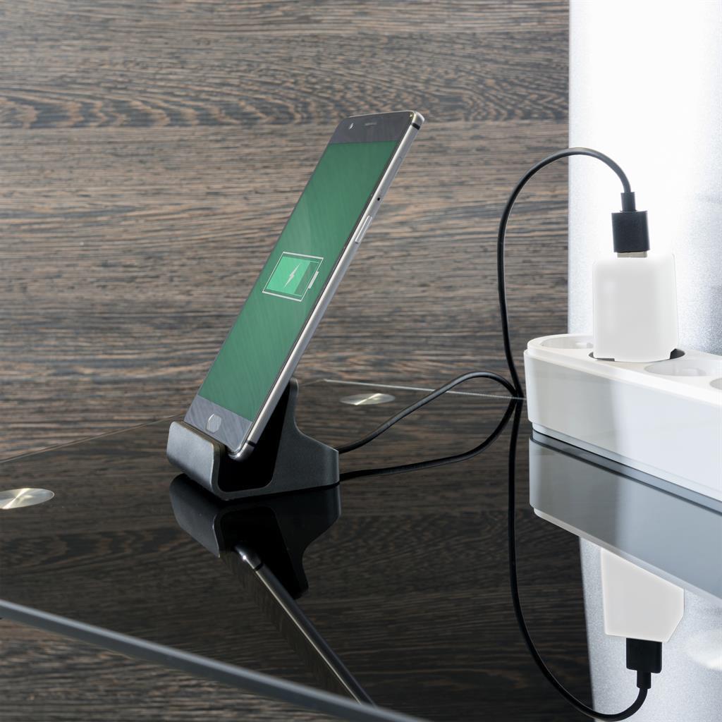 Стойка за Зареждане на Телефон, 4Smarts Holder VoltDock USB-C, Сив (4)