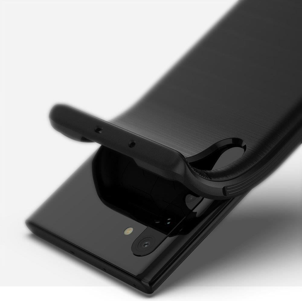 Противоударен Силиконов Калъф за Samsung Note 10, Ringke Onyx Case, Черен (5)