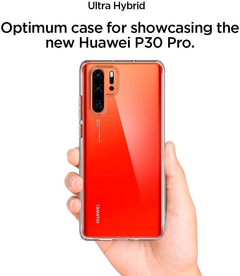 Противоударен Хибриден Калъф за Huawei P30 Pro, Spigen Ultra Hybrid Case, Прозрачен (4)