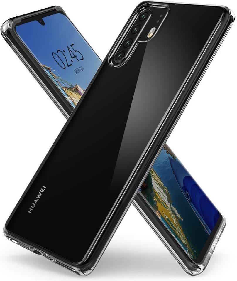 Противоударен Хибриден Калъф за Huawei P30 Pro, Spigen Ultra Hybrid Case, Прозрачен (5)