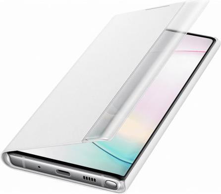 Оригинален Активен Калъф за Samsung Note 10 Clear View Cover Book Case Ef-Zn970cwe, Бял (2)