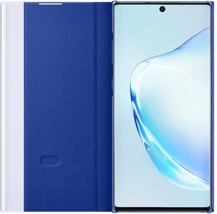 Оригинален Активен Калъф за Samsung Note 10 Plus Clear View Cover Book Case Ef-Zn975cle, Син (3)