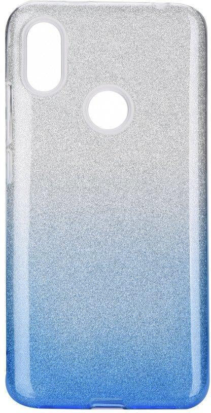 Блестящ Силиконов Калъф за Xiaomi Redmi 7, Forcell Shining Case, Сребро/Син