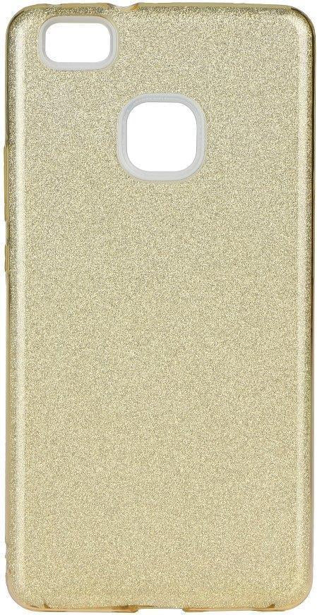 Блестящ Силиконов Калъф за Huawei P9 Lite, Forcell Shining Case, Златист