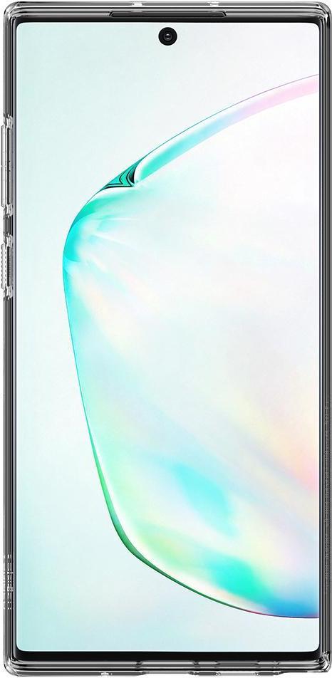 Противоударен Силиконов Калъф за Samsung Note 10 Plus, Spigen Liquid Crystal Case, Прозрачен (3)