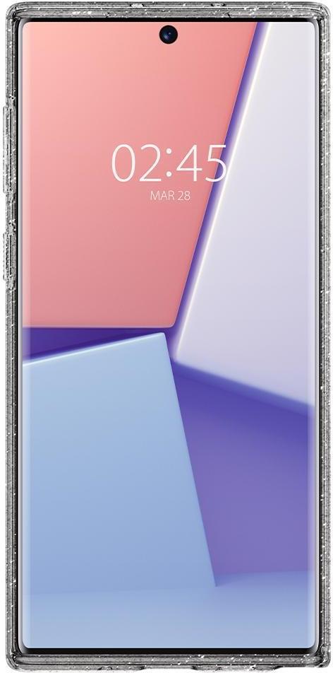 Противоударен Блестящ Калъф за Samsung Note 10, Spigen Liquid Crystal Glitter Quartz Case, Прозрачен (3)