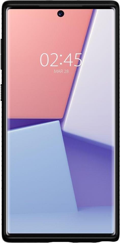 Противоударен Силиконов Калъф за Samsung Note 10, Spigen Liquid Air Case, Черен (3)