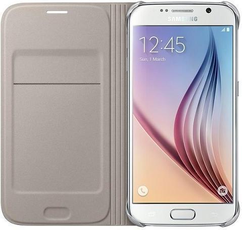 Оригинален Активен Калъф за Samsung S6 Book Case Ef-Wg920PFE, Златист