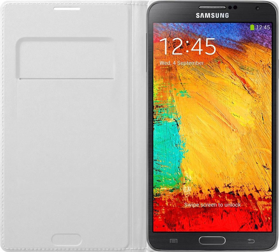 Оригинален Активен Калъф за Samsung Note 3 Book Case EF-WN900BWE, Бял (3)