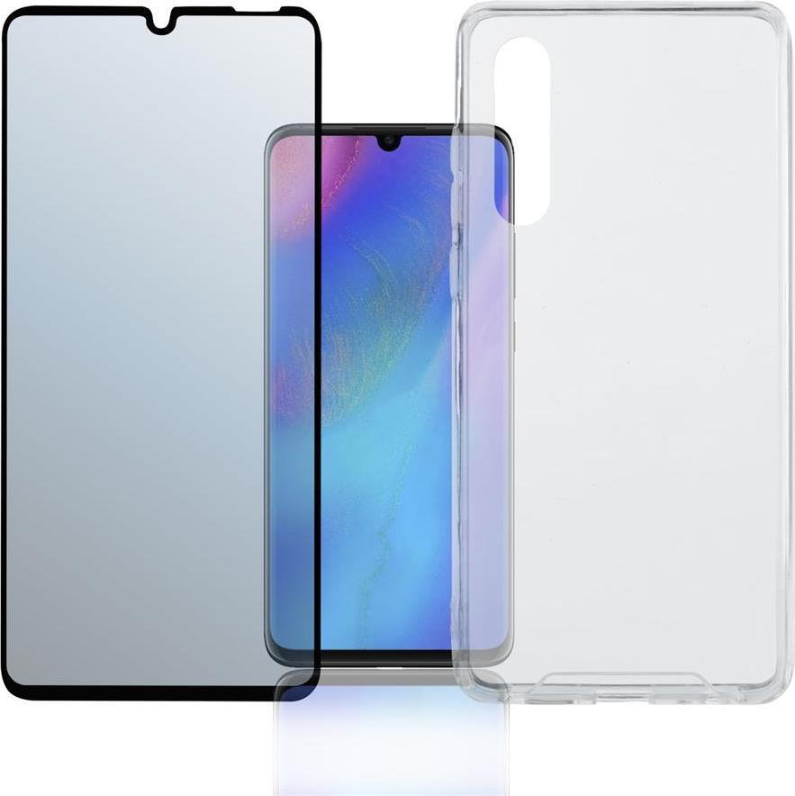 Калъф 360° за Huawei P30, 4Smarts Premium Set Case, Прозрачен (2)
