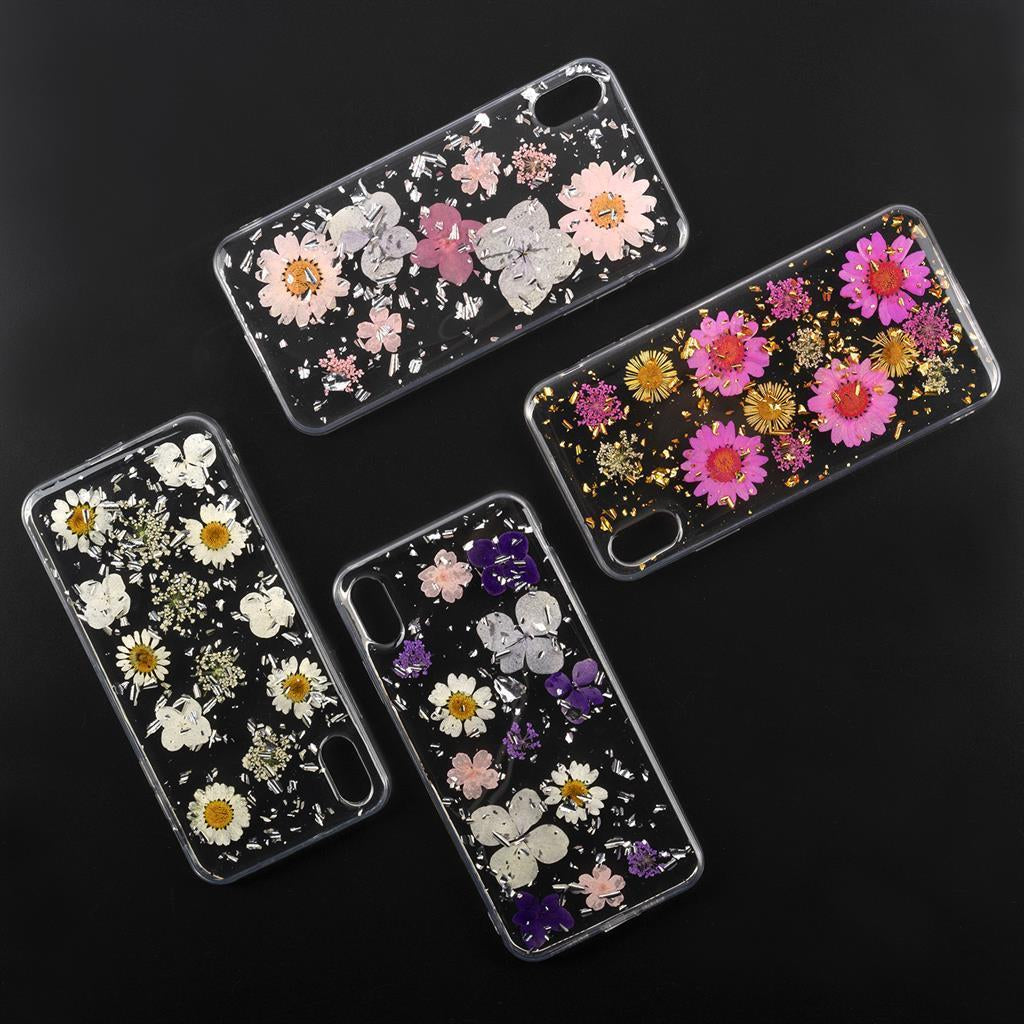 Силиконов Калъф с Цветя за iPhone XS/X, 4Smarts Glamour Bouquet Case, Розов (3)