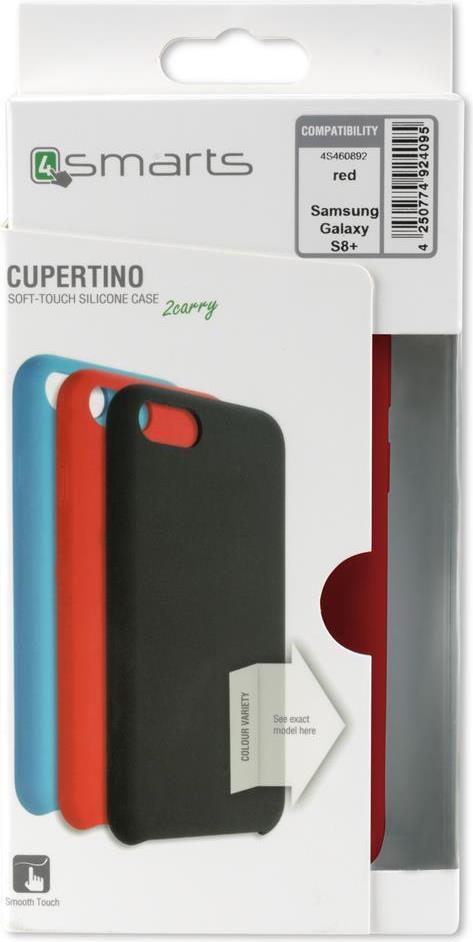 Силиконов Калъф за Samsung S8, 4Smarts Cupertino Case, Червен (4)