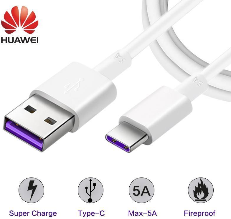 Оригинално Бързо Зарядно за Huawei P40 Pro/Lite, P30 Pro, Mate 20 Pro 220v Super Charger 2 AP84 & USB-C 40W, Бял (2)