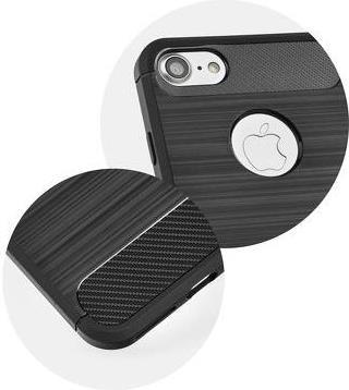 Противоударен Силиконов Калъф за Sony L1, Forcell Carbon Case, Черен (2)
