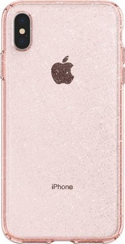 Противоударен Блестящ Калъф за iPhone XS Max, Spigen Liquid Crystal Glitter Quartz Case, Розов (2)