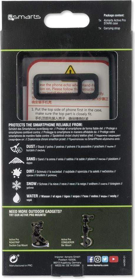 Водоустойчив Калъф за Samsung S10 Plus, 4Smarts Active Pro Stark Case, Черен (7)