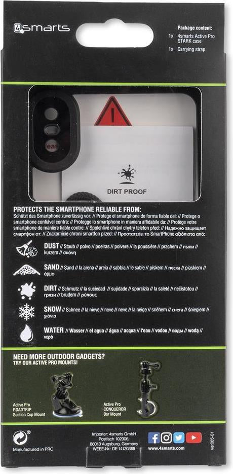 Водоустойчив Калъф за iPhone XS Max, 4Smarts Active Pro Stark Case, Черен (9)