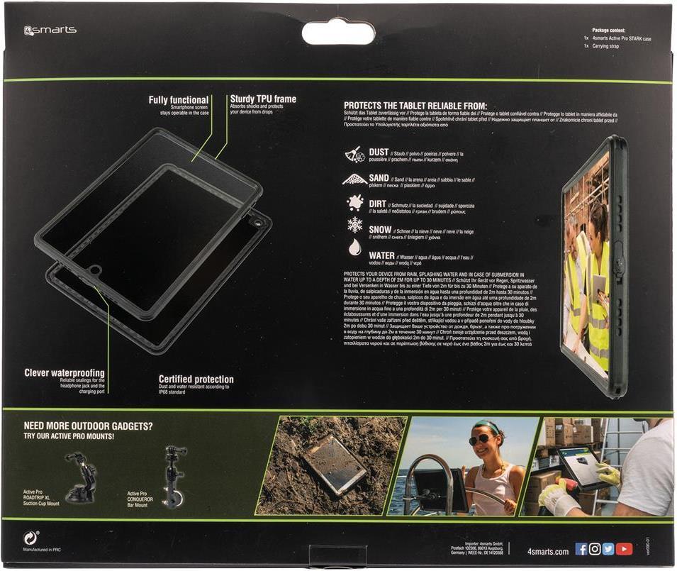 Водоустойчив Калъф за iPad Mini 5 7.9" 2019, 4Smarts Active Pro Stark Case, Черен (5)